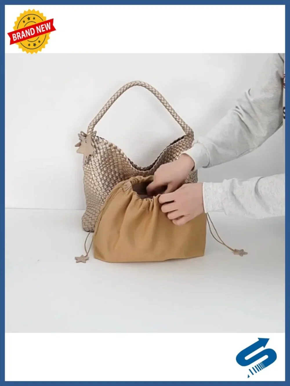 Woven Tote Bag for Women Handwoven Hobo Shoulder Bag